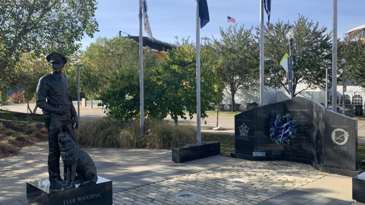 The Law Enforcement Memorial in Pittsburgh, PA